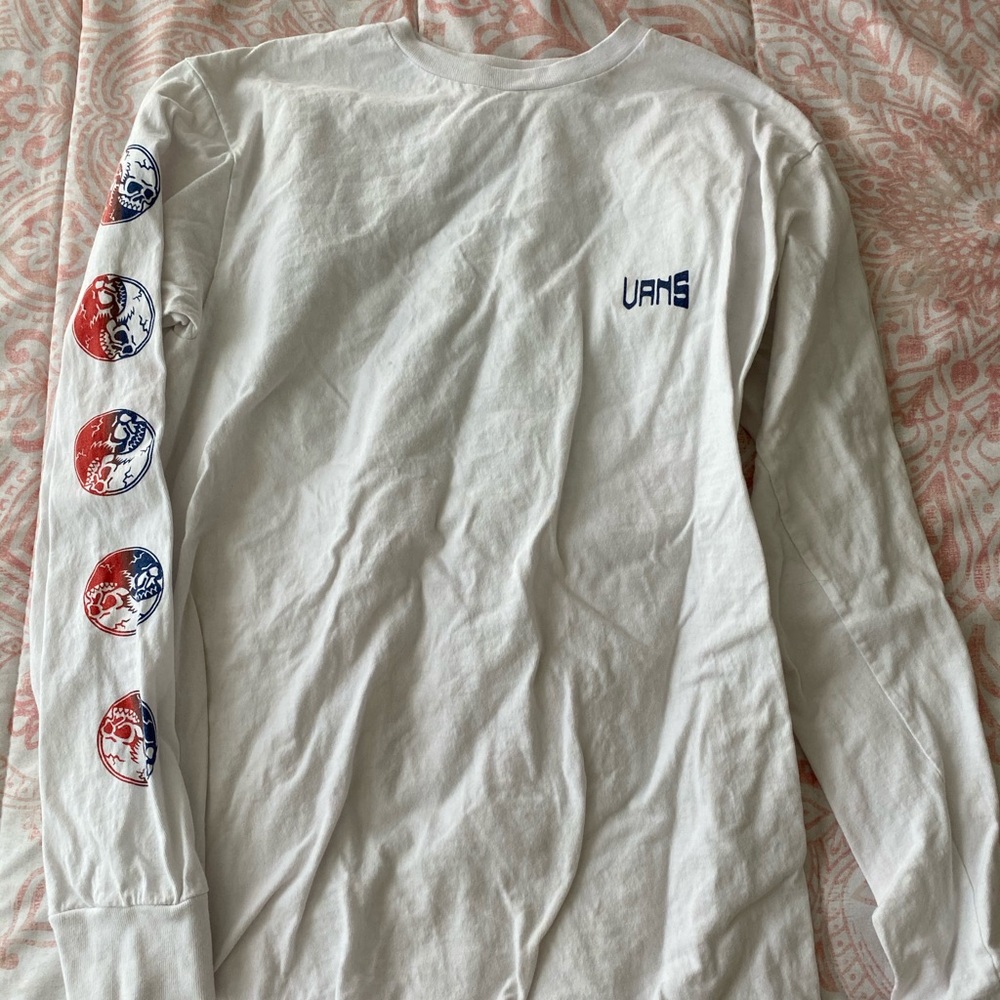 VANS White Long Sleeve S